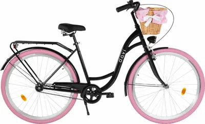 Produktbild von Damenfahrrad Davi Lila 28", 1 Gang, 155-180 cm, Schwarz/Rosa