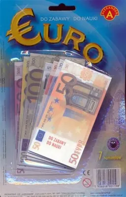 Obrázek produktu pro Eura peníze do hry na kartě 15x16cm
