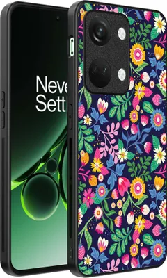 Zdjęcie produktu dla Etui na telefon Smartphonica odpowiednie dla OnePlus Nord 3 z kwiatowym nadrukiem - tylna obudowa z TPU w kwiatowy wzór