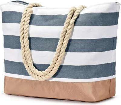 Immagine prodotto di Oscaurt Spiaggia Borsa Tote Borsa Grande Impermeabile Chiusura a Zip Donne Regalo