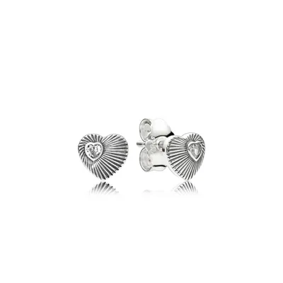 Immagine prodotto di Pandora 297298CZ, orecchini vintage a forma di cuore, argento