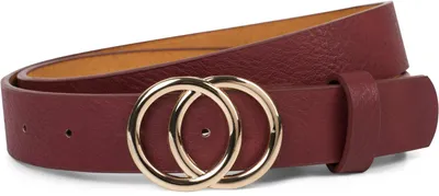 Produktbild von styleBREAKER Damen Gürtel 3 cm | Glänzende Ringschnalle in Gold oder Silber | Verstellbarer Taillengürtel & Hüftgürtel | Glattes Kunstleder für Kleider & Jeans