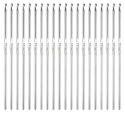 Produktbild von Häkelnadeln aus Edelstahl - 20 Stück - 3,0 mm