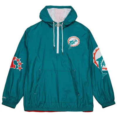 Zdjęcie produktu dla Kurtka M&N Windbreaker Anorak - ORIGINS Miami Dolphins - XL