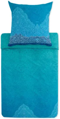 Produktbild von Bassetti Satin-Bettwäsche-Garnitur Dolceacqua Farbe BLAU B1 Größe 135x200+80x80