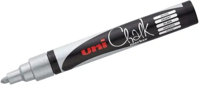Obrázok produktu pre Kriedový popisovač, 1,8-2,5 mm, UNI "PWE-5M", strieborný