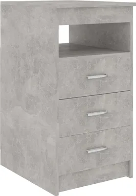 Produktbild von vidaXL Sideboard mit Schubladen Betongrau 40x50x76 cm Holzwerkstoff