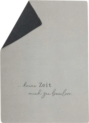 Produktbild von David Fussenegger Kuscheldecke „Keine Zeit“ 140 x 200 cm Filz GRS