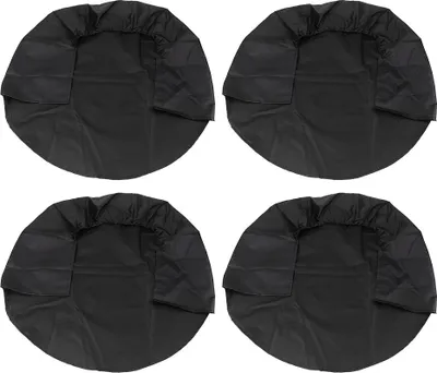 Image de 4pcs 32 -pouces -couvre-roue protection pour RV -camion -voiture -camping car noir