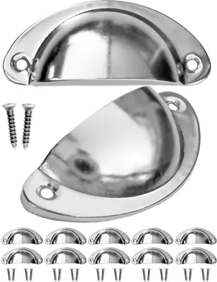 Obrázek produktu pro "Spony FUXXER®, vintage mosazný design, 47 x 32 mm, stříbrné / chromované, sada 4 kusů