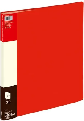 Image de Grand classeur de présentation 9003, couleur rouge, avec 30 pochettes