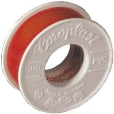 Immagine prodotto di Coroplast Nastro isolante elettrico 301 0,10 mm x 15 mm x 10 m arancione, 1 pz.