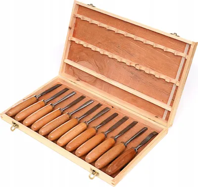 Produktbild von Kraft&Dele KD11775 Schnitzmeißel-Set 12-teilig