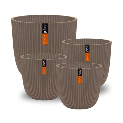 Image de Capi Europe - Coffret cadeau Topf kugel Groove 'made with' - Taupe chaud - Set M