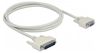 Image de Delock Serielles Kabel D-Sub 25 Stecker zu D-Sub 9 Buchse 2 m