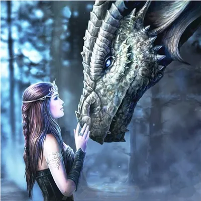 Produktbild von 5D Diamant Gemälde,Malen nach Zahlen,5D DIY Diamond Painting, 5D Malerei DIY Bild mit "Dinosaurier und Mädchen"-Motiv, Wanddekoration auf Leinwand, 30*30cm
