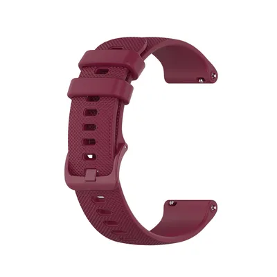 Image de BStrap Silicone Land Bracelet pour Garmin Vivoactive 4s, vine red