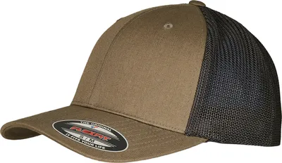 Image de FLEXFIT 6511RM | Flexfit Trucker Recycled Mesh Cap - Couleur : Olive/Black - Taille : S/M