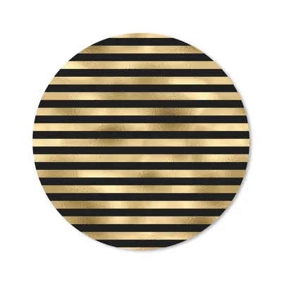 Produktbild von MuchoWow® Mauspad Mousepad Muster - Schwarz - Gold 50x50 cm - Mousepads - Maus Mat - Pad - Mausunterlage - Vinyl