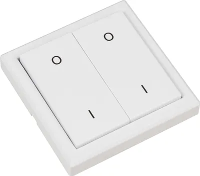 Produktbild von Funk-Wandtaster McPower "Comfort", max. 70m, Aufputz, 2-Kanal