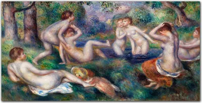 Produktbild von Coloray Küchenrückwand 140x70 Spritzschutz aus Glas - Frauen Wald Fluss