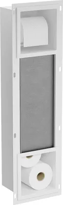Image de Mexen X-Wall-BP porte-papier hygiénique avec distributeur, blanc - 1924