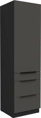Produktbild von LUNARA Küchenschrank mit Schubladen – Breite 60 cm, Graphit/Schwarz
