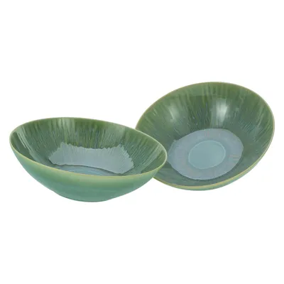 Obrázok produktu pre CreaTable, 33085, Sea Breeze Green, šalátová misa 2 ks, kamenina