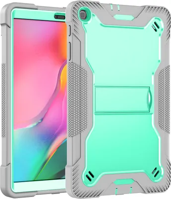 Produktbild von Schutzhülle für Samsung Galaxy Tab A 10.1 2019, 3 Schichten mit Ständer Strapazierfähig Hülle für Galaxy Tab A 10.1 Zoll Minze