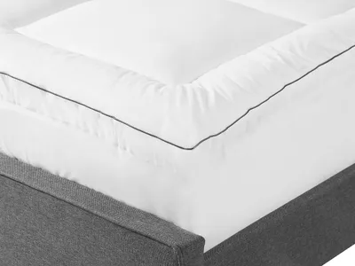 Obrázok produktu pre BELIANI Vrchný poťah na matrac biela bavlna Japara 140 x 200 cm výška 4 cm doplnky spálňa