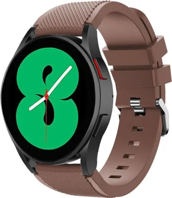 Produktbild von Strap-it Silikonarmband passend für Samsung Galaxy Watch 7 (40&44mm) / 6 (Classic) / 5 (Pro) / 4 (Classic) / FE / – braun