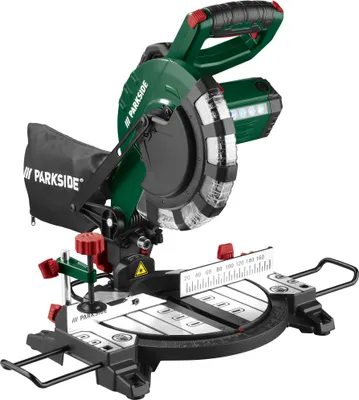 Produktbild von PARKSIDE® Kapp- und Gehrungssäge Säge PKS 1500 C4 1500 Watt 4.900/min. mit Laser