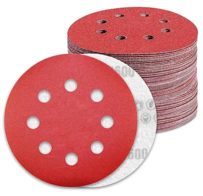 Produktbild von Schleifscheiben 125mm Klett 600 Körnung 8 Loch für Exzenterschleifer 100 Stück