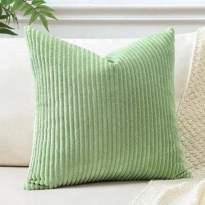 Obrázok produktu pre Poťah na vankúš, materiál: cord, farba: zelená, rozmer: 60x60 cm, 1 kus