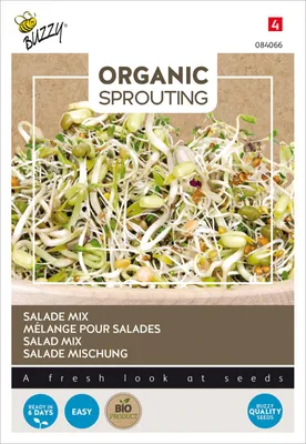 Produktbild von Buzzy Organic Sprouting Salat Mischung -  Samen - Ca. 30 gr | Buzzy_084066