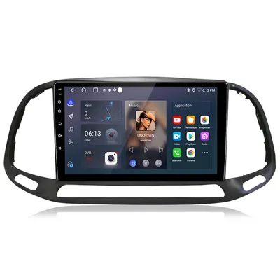 Obrázok produktu pre 9'' autorádio s CarPlay a Android 15 pre Fiat Dablo 2015–2019, Wi-Fi, 4G-LTE, Bluetooth, GPS, navigácia, Bluetooth, DAB+, SWC, USB, DSP, 8-jadrový procesor, 6 GB + 128 GB