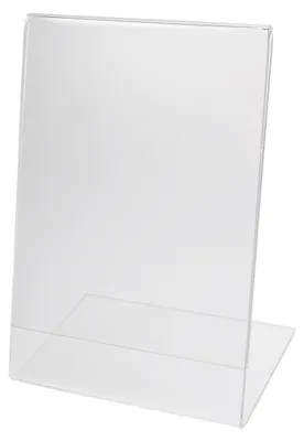 Produktbild von 1x Tischaufsteller "L-Ständer" aus Acrylglas A4