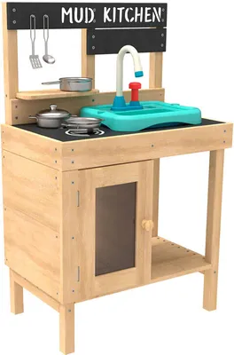 Produktbild von TP Toys Holz Matschküche Marienkäfer inkl. Waschbecken Natur 55x33x88 cm