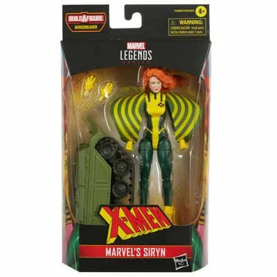 A Hasbro Marvel Legends X-Men Siryn action figure in its packaging.