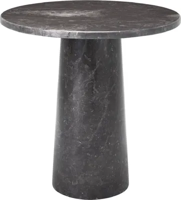 Produktbild von Casa Padrino Luxus Beistelltisch Grau Ø 54,5 x H. 56 cm - Runder Marmor Tisch - Wohnzimmer Möbel - Luxus Kollektion