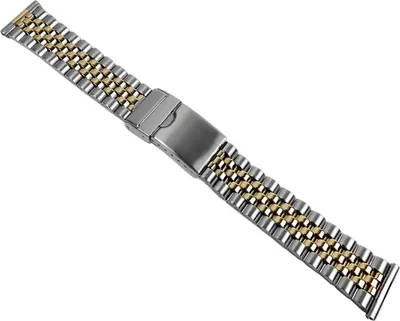 Produktbild von Minott Uhrenarmband | Edelstahl Bicolor silbern/gelbgoldfarben 20mm