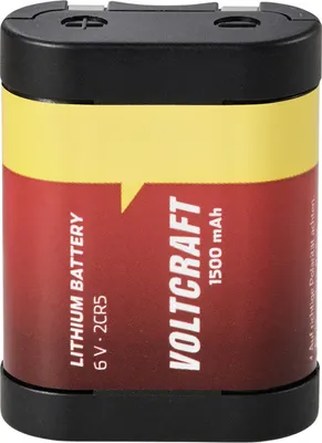Produktbild von VOLTCRAFT Fotobatterie 2CR5 Lithium 1500 mAh 6 V 1 St.