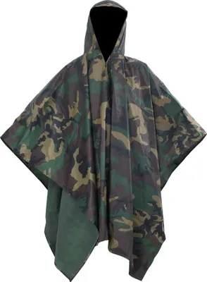 Produktbild von Wasserdichter Armee-Regenponcho für Camping/Wandern Tarnung