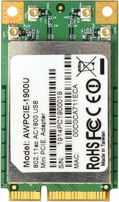 Immagine prodotto di AWPCIE-1900U - Adattatore mini-PCIe USB 802.11ac AC1900