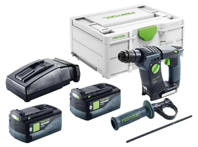 Produktbild von Festool BHC 18-Basic Akku Bohrhammer 18 V 1,8 J SDS Plus Brushless + 2x Akku 5,0 Ah + Ladegerät + Systainer