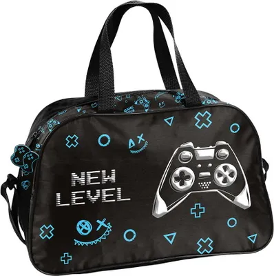 Produktbild von PASO Sporttasche Kinder Jungen New Level schwarz blau