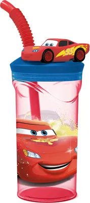 Obrázek produktu pro POS 3D hrnek na pití s brčkem 26529088 0,36 L Auta