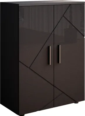 Produktbild von Vicco Midischrank Irma, 60 x 81 cm, Anthrazit Hochglanz
