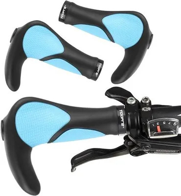 Productafbeelding van Famanu ergonomische fietsgrepen - universele stuurhoepels - 22 mm