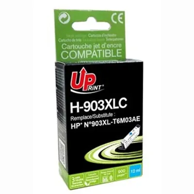 Obrázok produktu pre Kompatibilný atrament UPrint s T6M03AE, HP 903XL, H-903XLC, azúrový, 900s, 12ml, veľkokapacitný